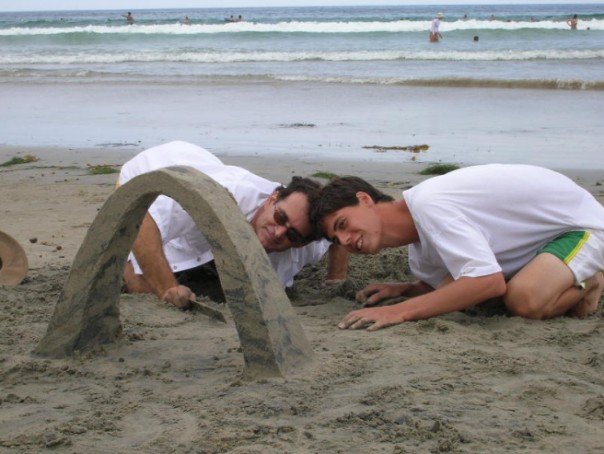 Arch on beach